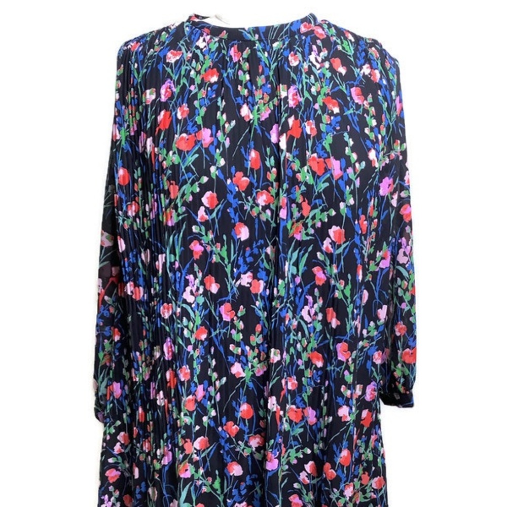 Zara floral short pleated dress